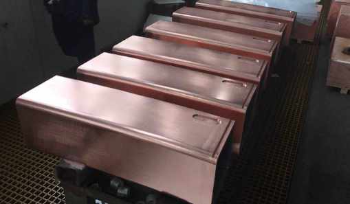 Moldes de cobre para colada continua